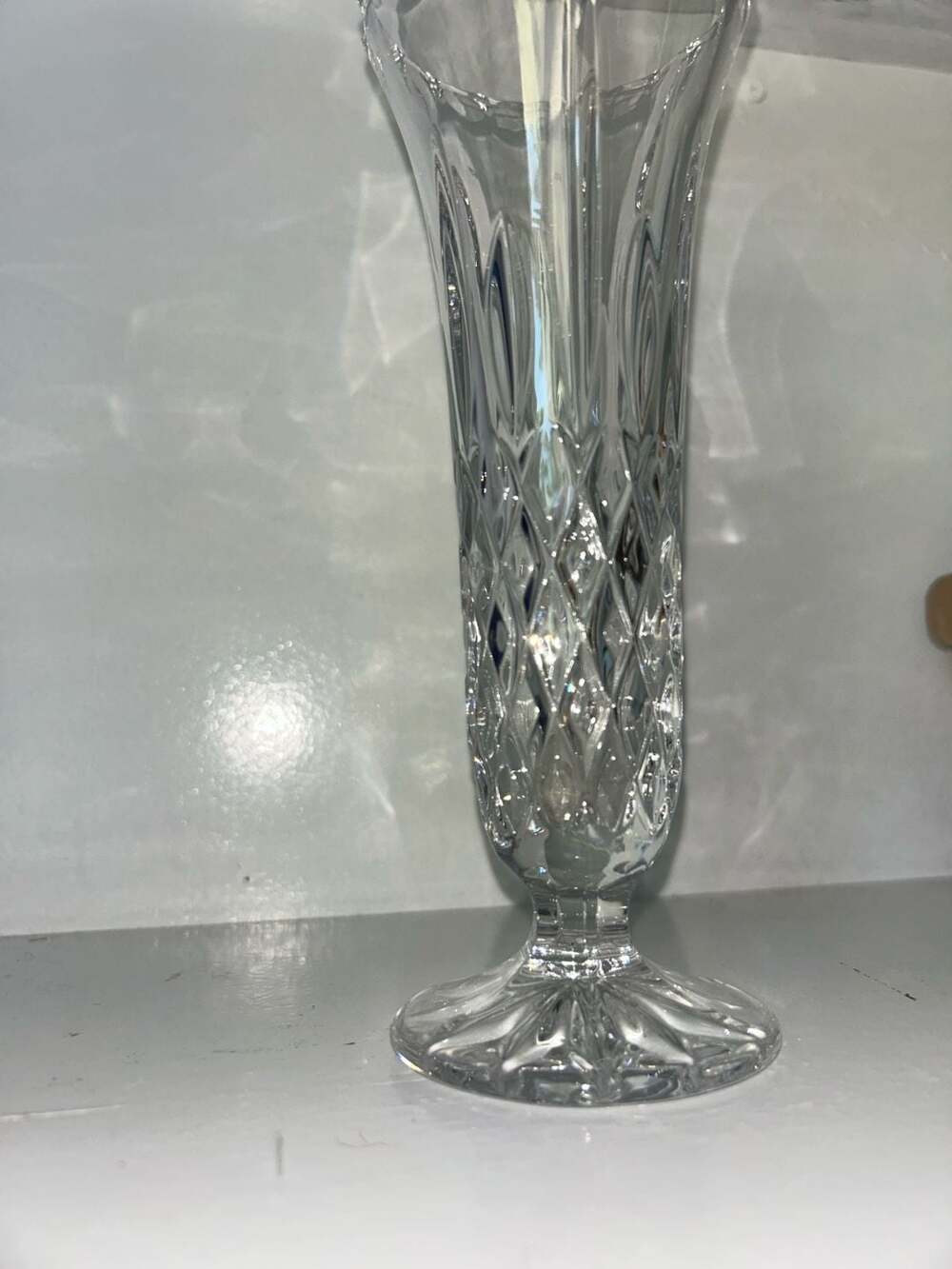 Gorham Crystal King Edward Footed Bud Vase